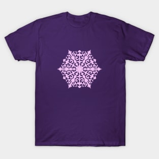 Pale Lavender Snowflake T-Shirt